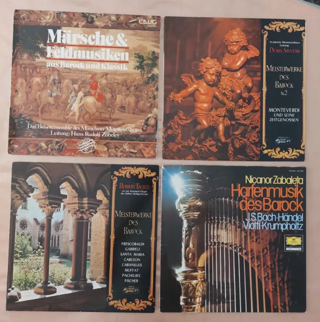 Vinyl/LP´s: Märsche&Feldmusiken aus Barock, Meisterwerke des Barock..4 St.