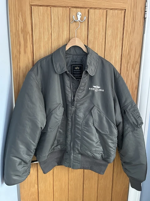 ALPHA INDUSTRIES BREITLING Bomber Jacket XL Flayer s CWU 45 P N 200.00 PicClick UK