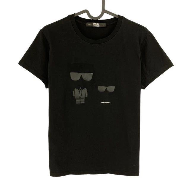 Tee-shirt Col Rond Brodé En Coton Bio Off White Karl Lagerfeld - Femme - 220W1706-110-OFF WHITE