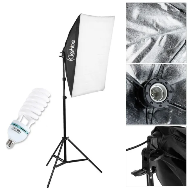 Photography Studio 135W Softbox Continuous Lighting Stand Kit Photo Video