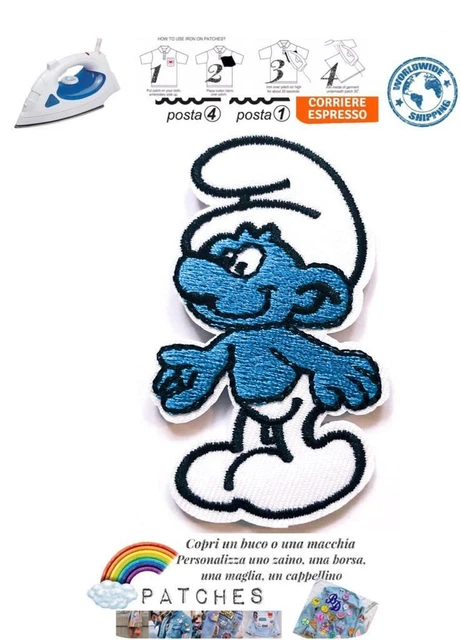 patch the Smurfs toppa termoadesiva Puffi les Schtroumpfs die Schlümpfe cartoon