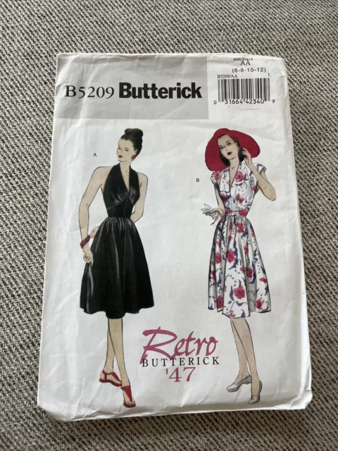 Vintage Retro 40s 50s 60s Misses Dress Butterick Sewing Pattern Rockabilly VLV