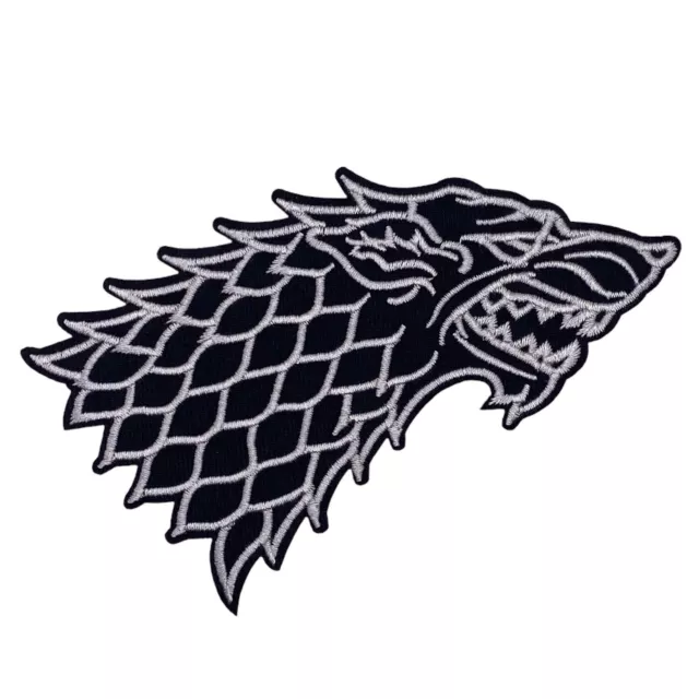 Game Of Thrones Patch Aufnäher Bügelbild Flicken Haus Stark Schattenwolf Eddard