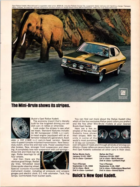 1968 Opel Kadett Mini Brute Vintage Advertisement Print Art Ad