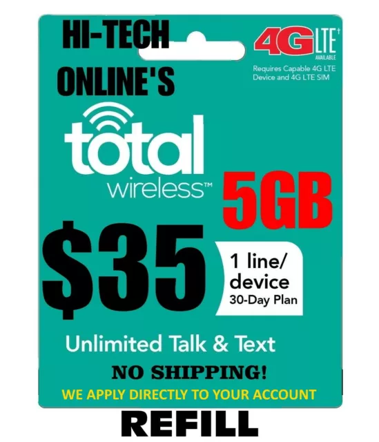 $35 Total Wireless 🔥 Fast- Direct Phone 🔥 Get It Today! 🔥 Trusted Usa Seller