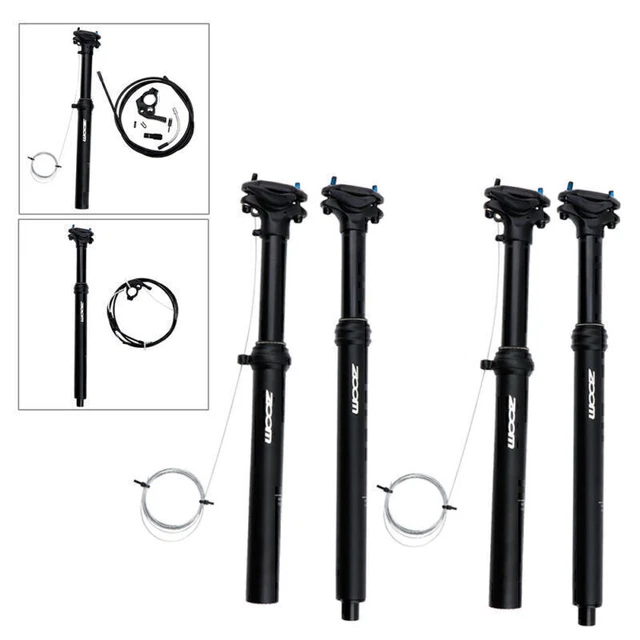 External Rounting Dropper Post Seatpost Adjustable Bike 30.9/31.6mm  375MM 400MM
