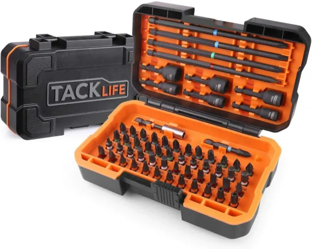 Tacklife Psdb1B - Set Di Punte Per Avvitatore, 60 Pezzi Con Custodia Rigida