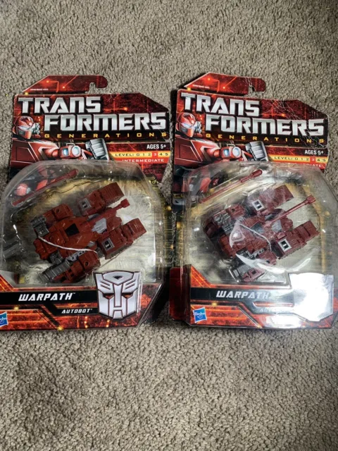 Transformers Generations Deluxe Class Warpath Action Figure 2010 New G1 lot