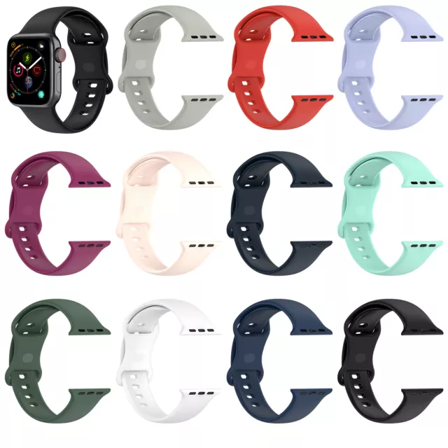 TPU Wristwatch Band Strap For Watch iWatch Series 6 SE 5 4 3 38/40 42/44mm Part 2