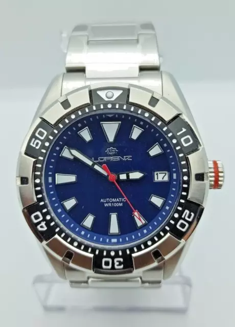 Orologio Uomo Automatico Lorenz Extreme Sub Diver Movimento Seiko Nh35 24 Rubini