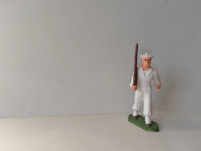 Figurine Starlux Marins Type 2 - Fusil En L'air (réf 52), Occasion