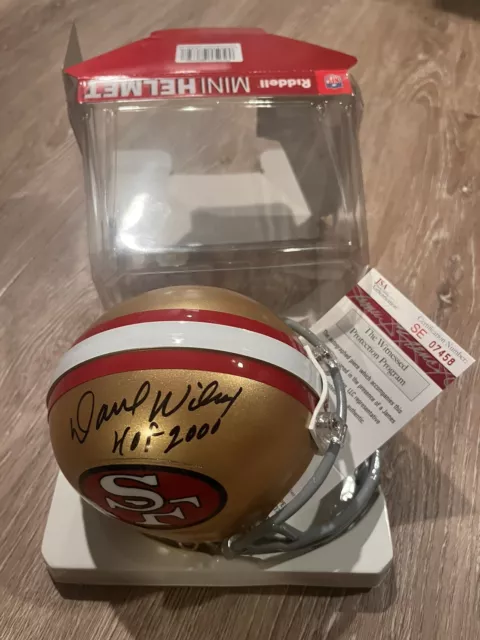 Dave Wilcox San Francisco 49ers HOF Signed Mini Helmet JSA