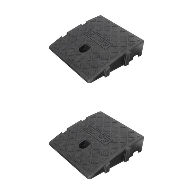 2 Rampe Per Sogliere E Scalini In Plastica Arancione - Passaggio Per Sedia A Rotelle, Aspirapolvere Robot, Valigia, Skateboard - 4