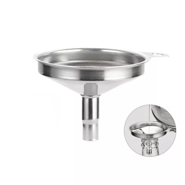 1 pz Imbuto In Acciaio Inox Riempimento Fiaschetta Birra Olio Liquido Strum   $d