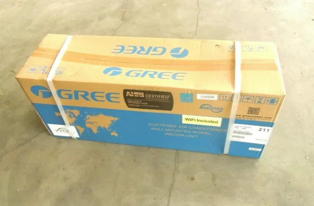 Gree VIR09HP230V1BH AC Duct Free Mini Spilt Wall Mount Indoor Unit 1 ph 208/230 Gree VIR09HP230V1BH AC Duct Free Mini Spilt Wall Mount Indoor Unit 1 ph 208/230