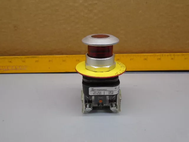 800T-FXQH24RA1 /T  Allen Bradley E Stop with 800T-XA1 Contact Block X125