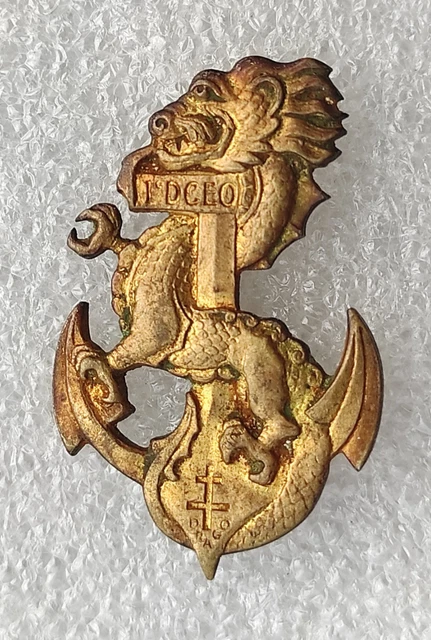 insigne Badge Indochine 1° DCEO Division Coloniale Extrême