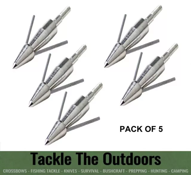 PACK OF 5 Archery / Crossbow Bolt Archery Arrow Heads For Fishing Barbed  Tips UK £11.66 - PicClick UK