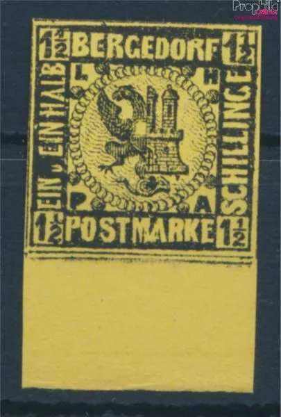 Briefmarken Bergedorf 1887 Mi 3ND Neu- bzw. Nachdruck ungebraucht Flaggen (10336