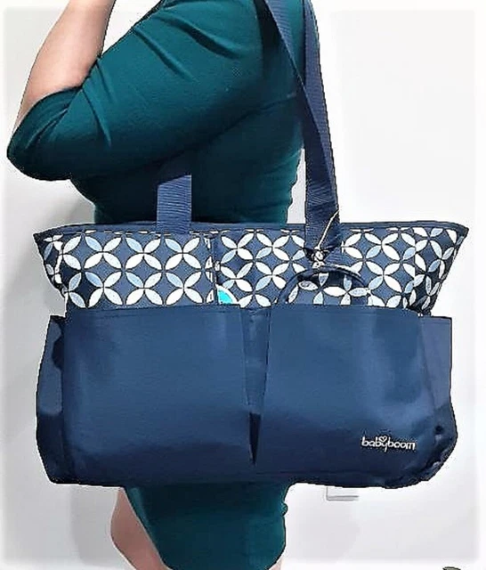 Shoulder diaper Bag Navy 4 Piece Tote Diaper Bag with 6 pockets