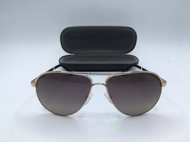 TOM FORD FT0144/S Men's Gold Frame Grey Lens Aviator Sunglasses 58MM