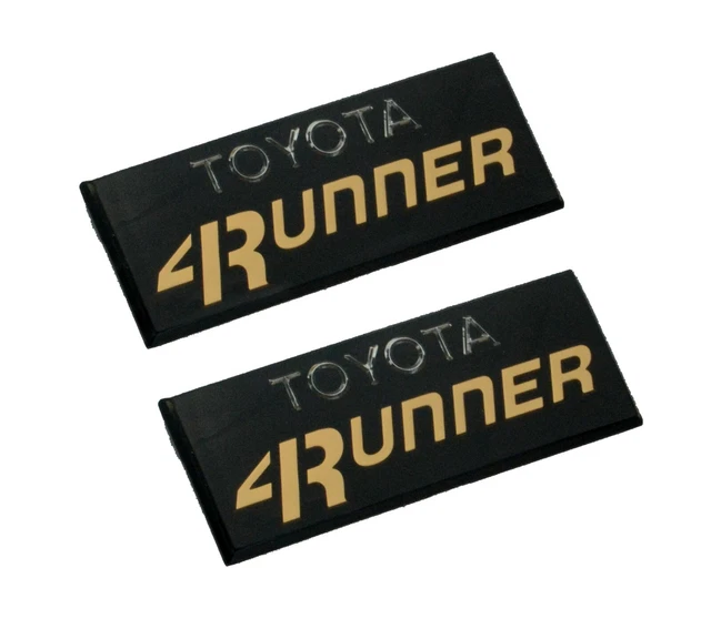 2pcs For 84 85 86 87 88 89 4Runner Pillar Side Cab Emblem Badge 4WD SR5 (Glod)