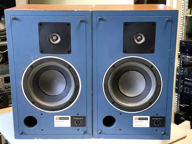 JBL 4301B Professional Series Broadcast Monitor. Pair. Blue Vintage Speakers