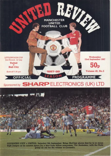 Manchester United v Hull City 1987/8 (23 Sep) League Cup