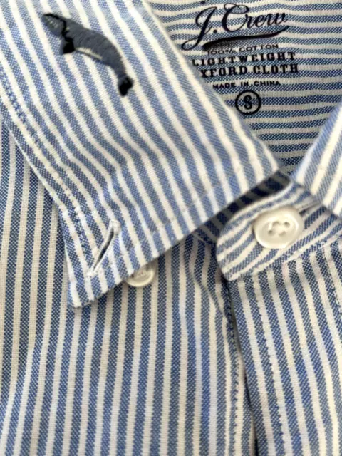 Mens JCrew Lightweight Oxford Cloth Size Small Whale Print