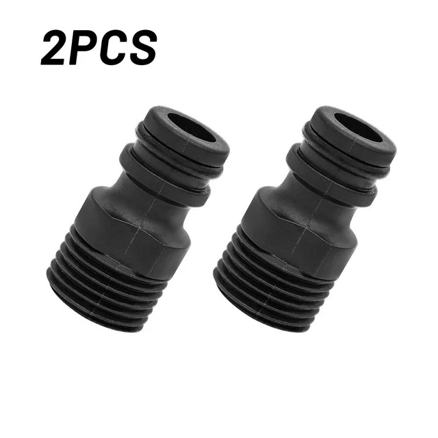 2PC 1/2" BSP Threaded Tap Adaptor Garden Water Hose Quick Pipe High Quality New