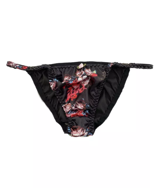SATIN FLORAL SEXY Sissy Tanga Knickers Underwear Briefs Panties Sizes 6- 24  £14.99 - PicClick UK