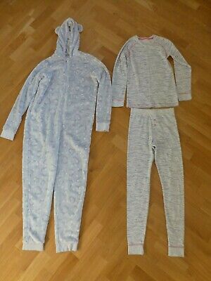 M&S Bundle 13-14 Girls PJ's and all in one grey