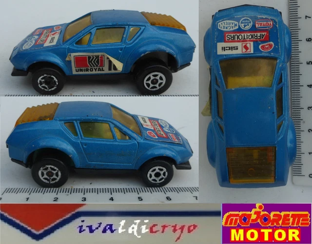 Voiture Miniature Majorette BMW Turbo Vintage - Bleu - Occasion - Collection Jouet Ancien