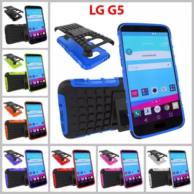 Heavy Duty ShockProof Armor Phone Case Cover with Stand for LG G5 H820 H830 H831