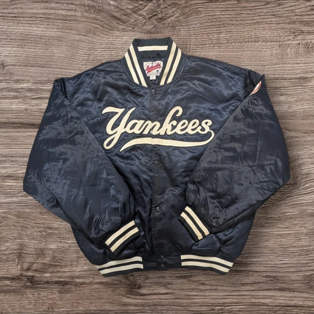 Veste Bomber Réversible New York Yankees Starter Majestic - Vintage USA, Taille L
