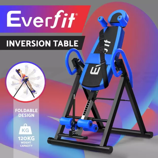 Everfit Inversion Table Gravity Exercise Bench Inverter Machine Home Gym Fitness