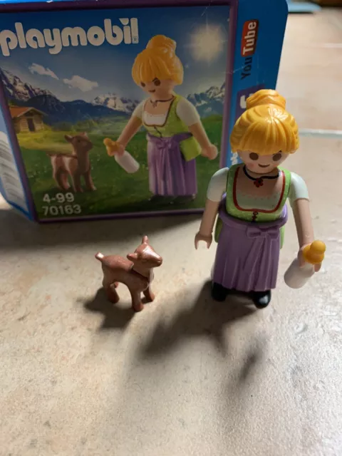 Playmobil Bauernhof - 70163  Frau mit Kälbchen -  komplett & neuwertig in OVP