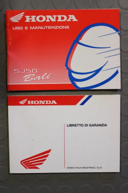 Honda Bli SJ50 Sj 50 Handbuch Verwendung Wartung Italienisch Heft Garantie 1993