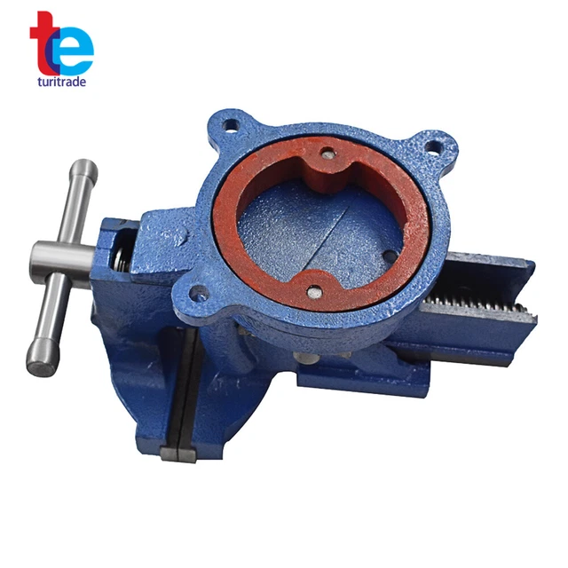 6 In Mechanic Bench Vise Table Top Clamp Press Locking Swivel Base 360°