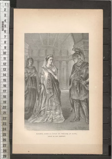 G471 / Gravure /  Rachelle Dans Le Role De Phedre