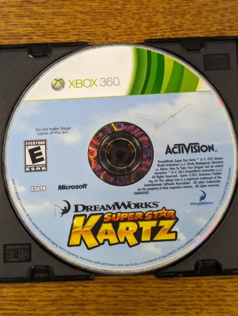 DreamWorks Super Star Kartz (Microsoft Xbox 360, 2011) - TESTED - DISC ONLY
