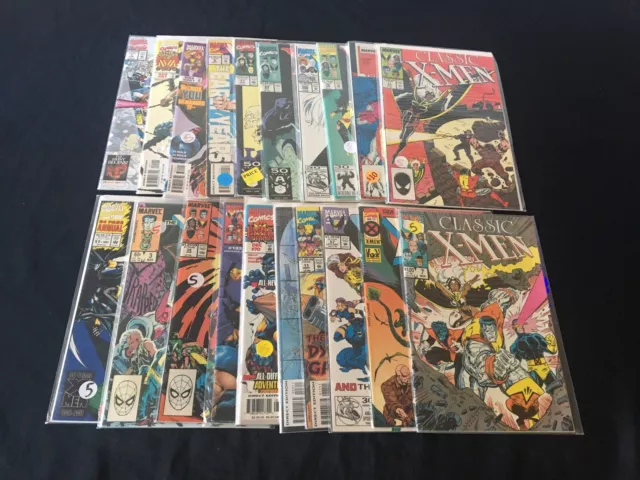 Lot Of 20 Early 90s Vintage Marvel Comics Books From X-men  Vs Wolverine 80’s