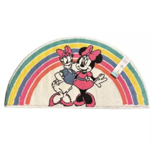 Disney Minnie Mouse Daisy Duck Rainbow Rug Mat 80x42cm New With Tags Carpet