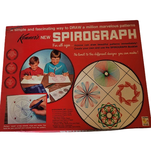 SPIROGRAPH 401 VINTAGE 1967 Kenner Drawing Sketching Missing 1 Wheel