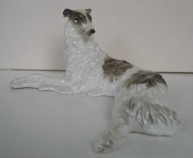 Hutschenreuther-Rosenthal Porcelain Figurine Borzoi Russian Wolfhound M.h. Fritz