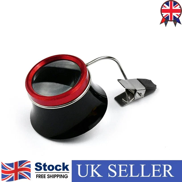 Watchmakers 10x Clip-On Eyeglass Watch Jewelry Repairing Magnifier Glass ☘️