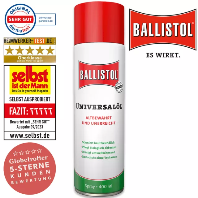 Ballistol 21810 Universalöl Pflegeöl Waffenöl Reinigung Schmier Spray 400ml
