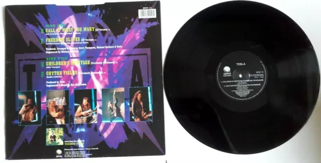 EX/EX Tesla Call It What You Want 12"  VINYL 1991 AC/DC Def Leppard 2