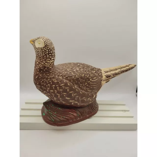 Arnel Ceramic hand painted Brown and Tan Pheasant Standing Stand Matte Finish