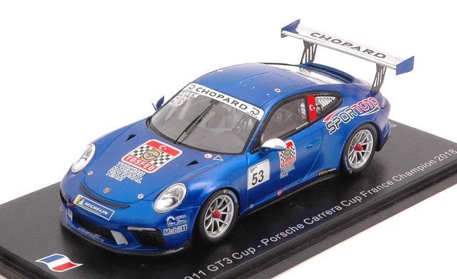 Porsche 911 GT3 RS #72 Le Mans 2005 - Spark 1/43 - Bleu/Jaune - Occasion